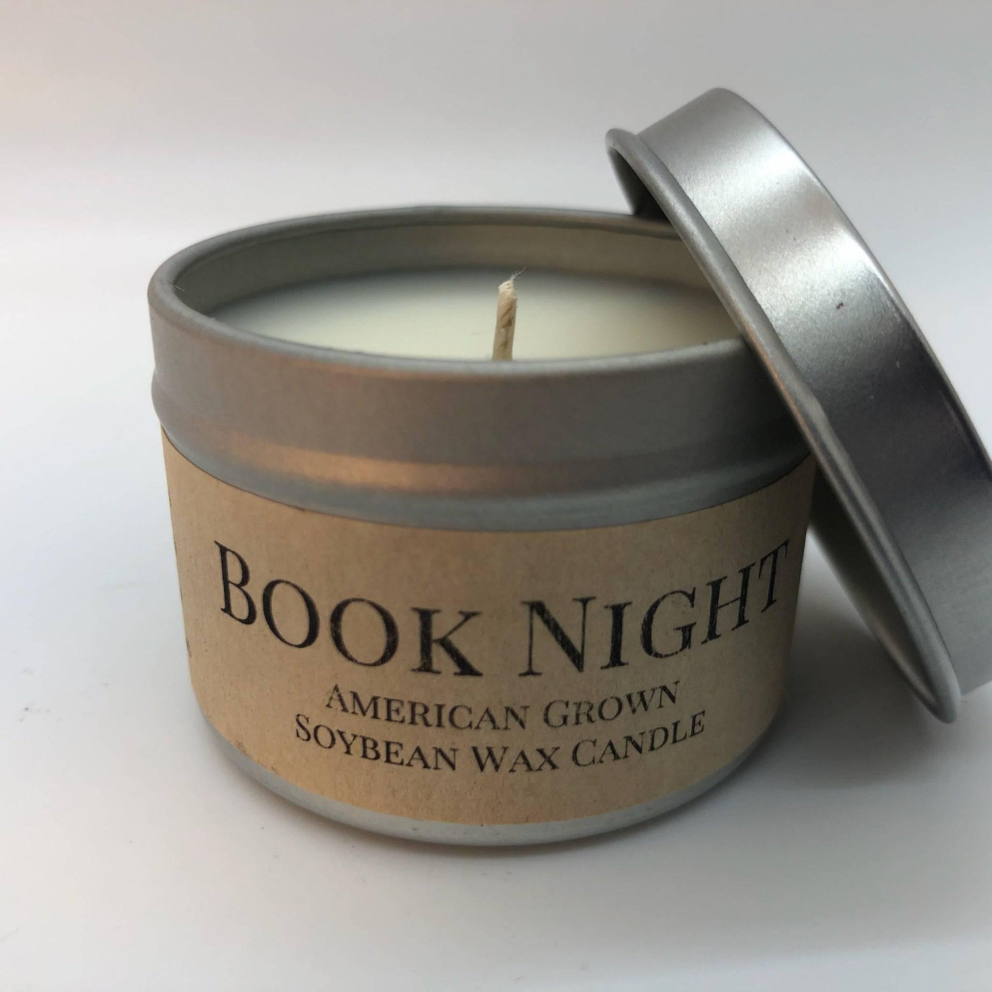 Book Night Soy Wax Candle | 2 oz Travel Tin-0