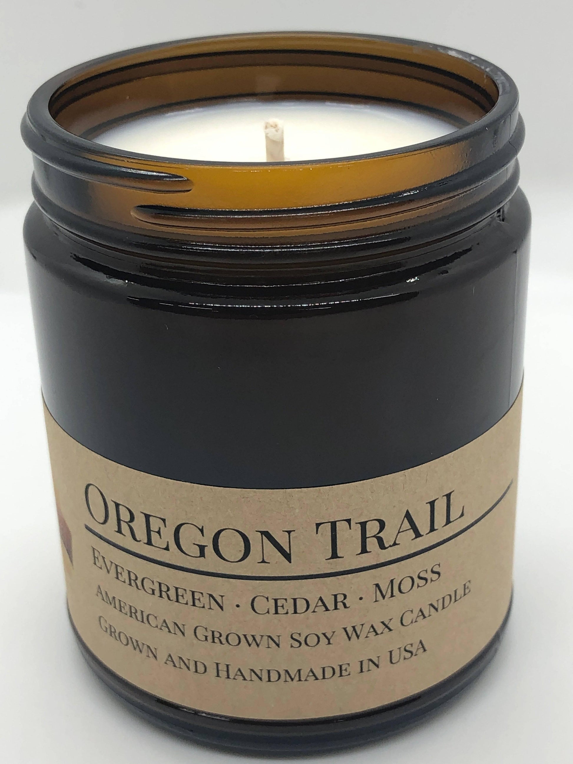 Oregon Trail Soy Wax Candle | 9 oz Amber Apothecary Jar-4