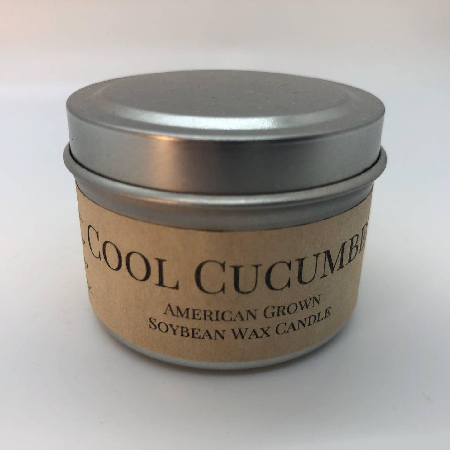 Cool Cucumber Soy Wax Candle | 2 oz Travel Tin-2