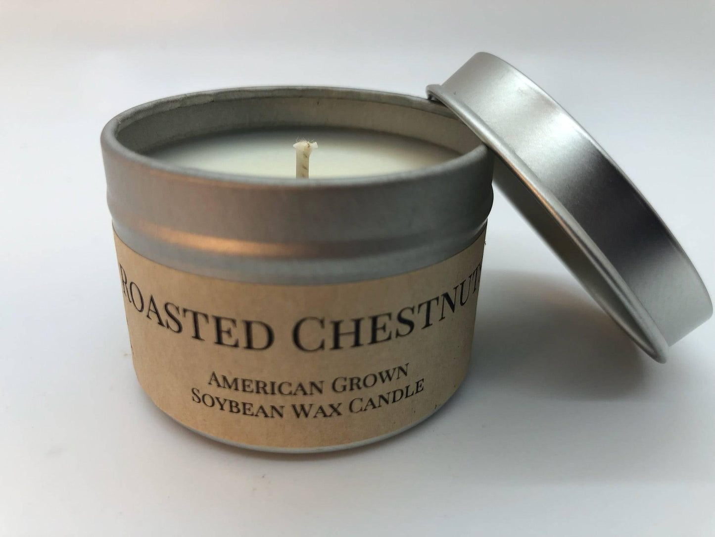 Roasted Chestnut Soy Wax Candle | 2 oz Travel Tin-2