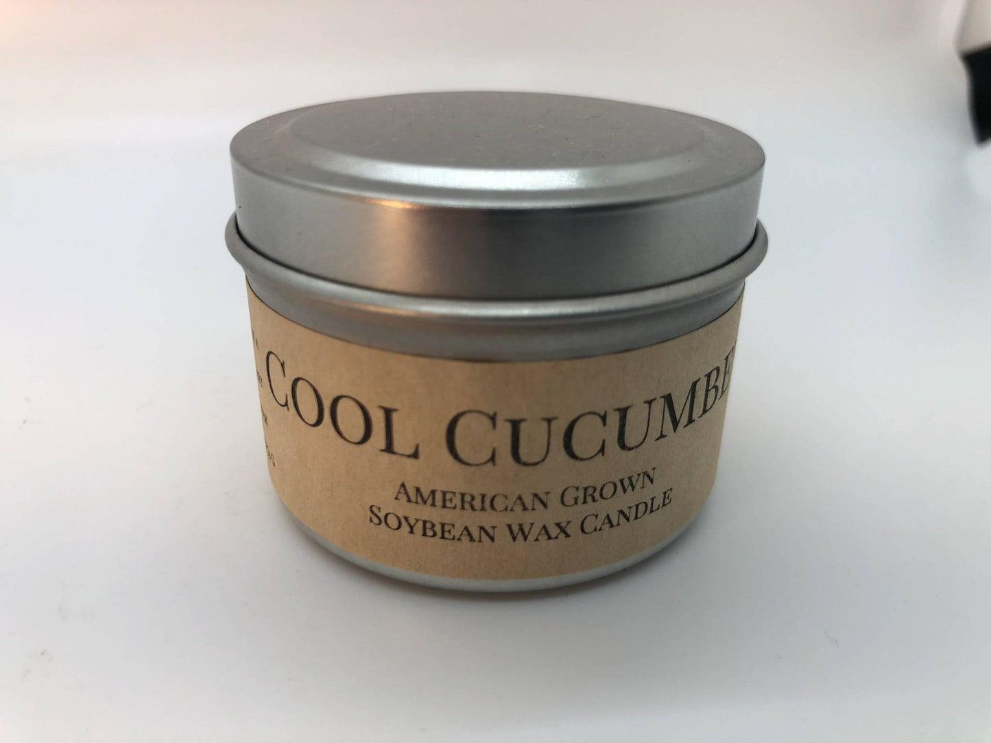 Cool Cucumber Soy Wax Candle | 2 oz Travel Tin-3