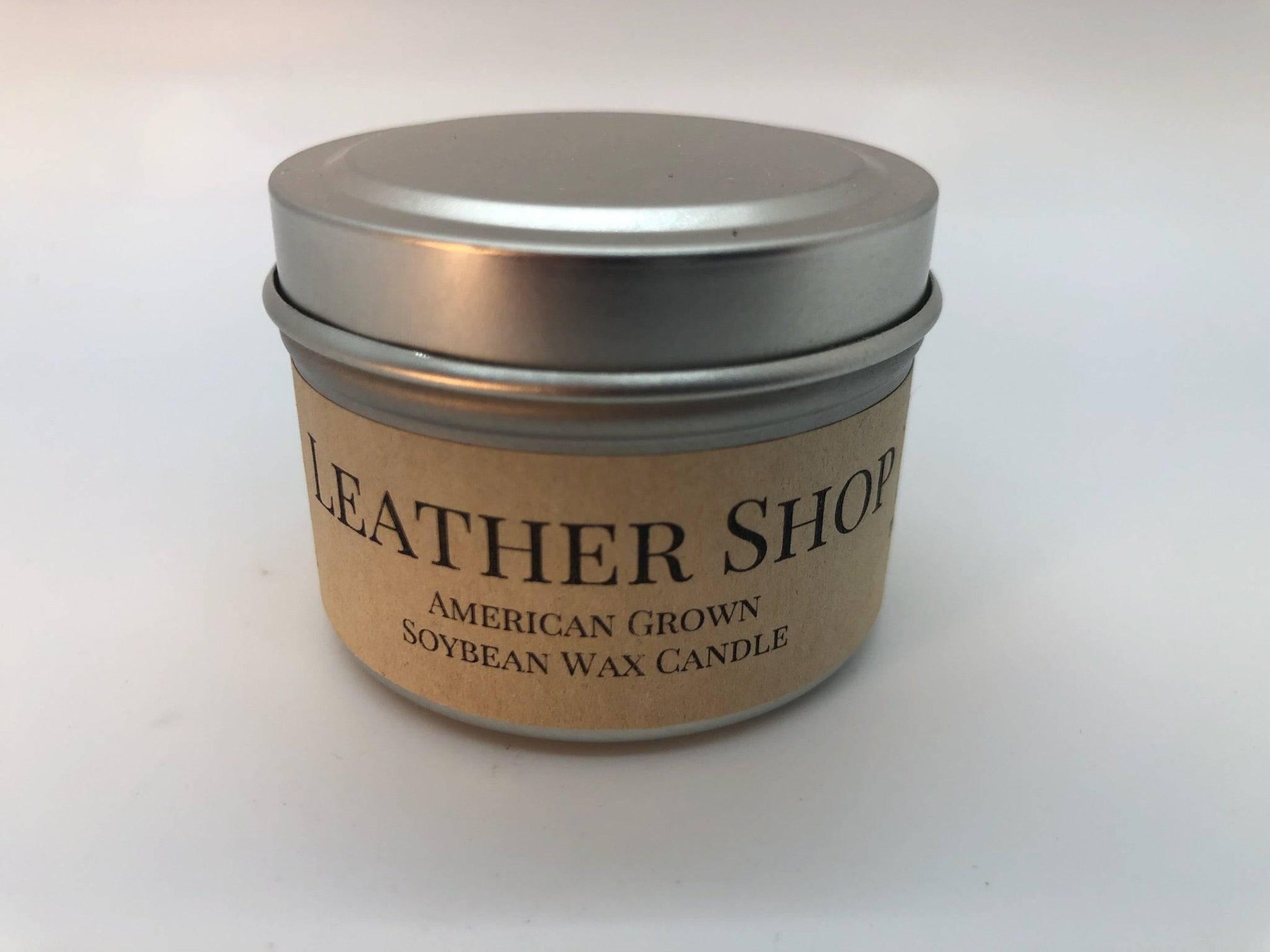 Leather Shop Soy Wax Candle | 2 oz Travel Tin-3