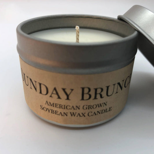 Sunday Brunch Soy Wax Candle | 2 oz Travel Tin-0