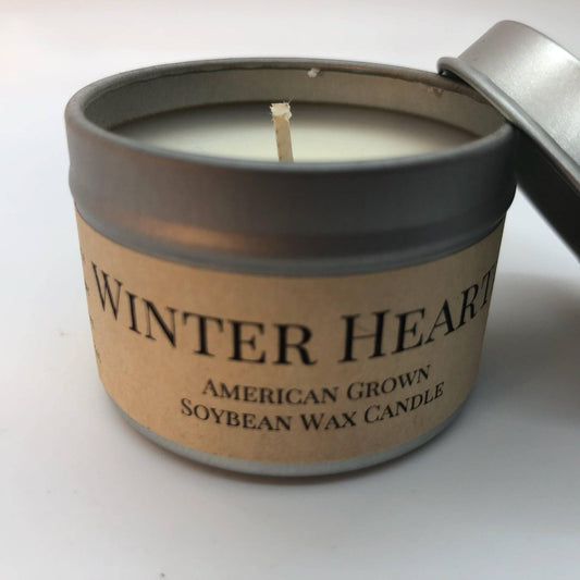 Winter Hearth Soy Wax Candle | 2 oz Travel Tin-0