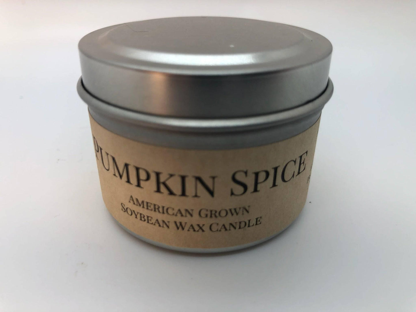 Pumpkin Spice Soy Wax Candle | 2 oz Travel Tin-3