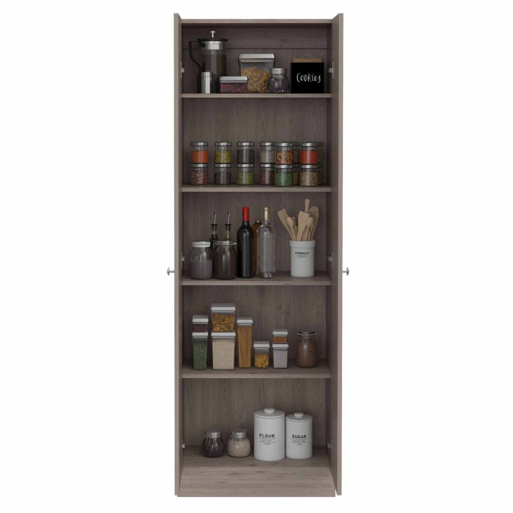 Storage Cabinet Pipestone, Double Door, Light Gray Finish-6