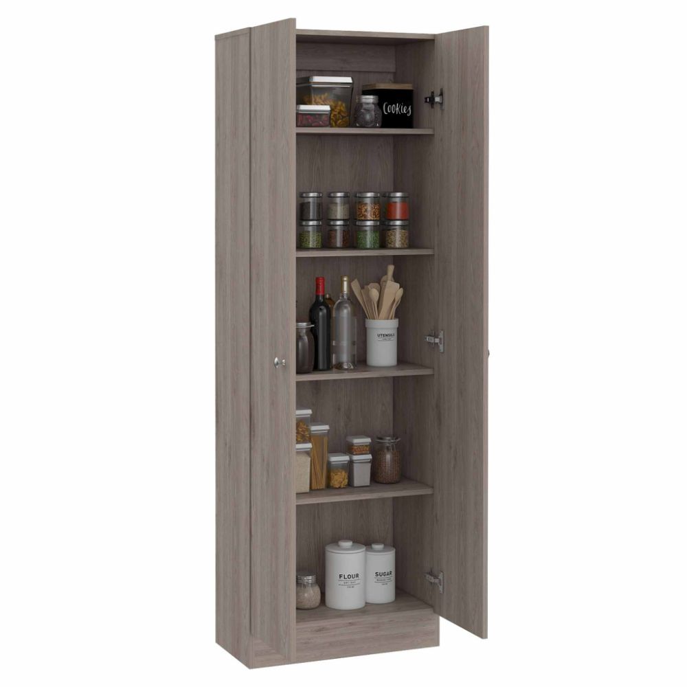 Storage Cabinet Pipestone, Double Door, Light Gray Finish-4
