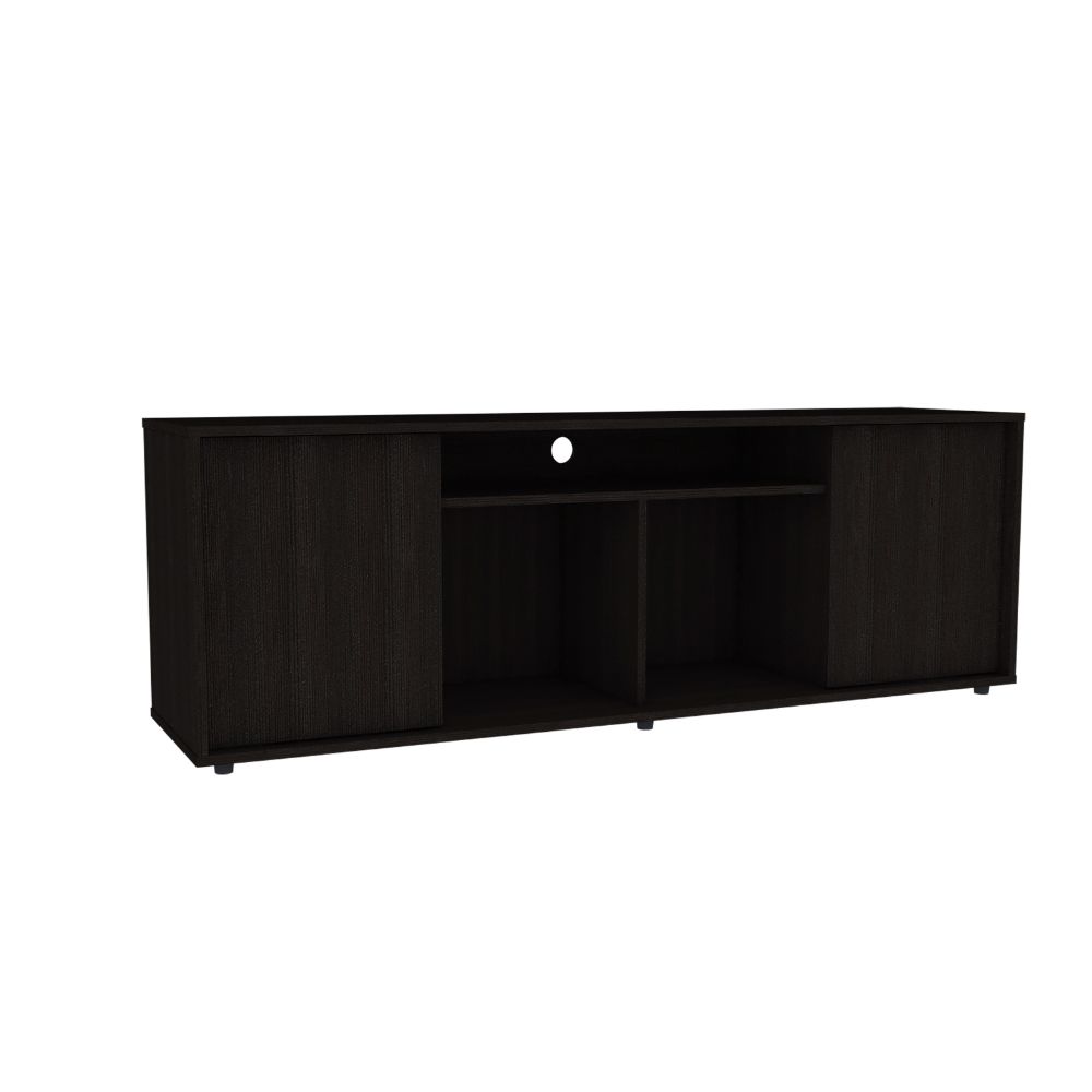 Tv Stand for TV´s up 60" Tucson, Four Shelves, Black Wengue Finish-3