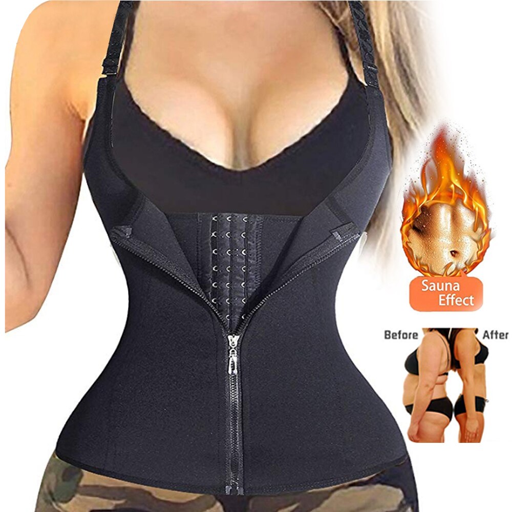 Slimming Belt Underwear Sweat Sauna Body Shaper Waist Trainer Corsets Modeling Strap Thermo Slimming Vest For Women-2