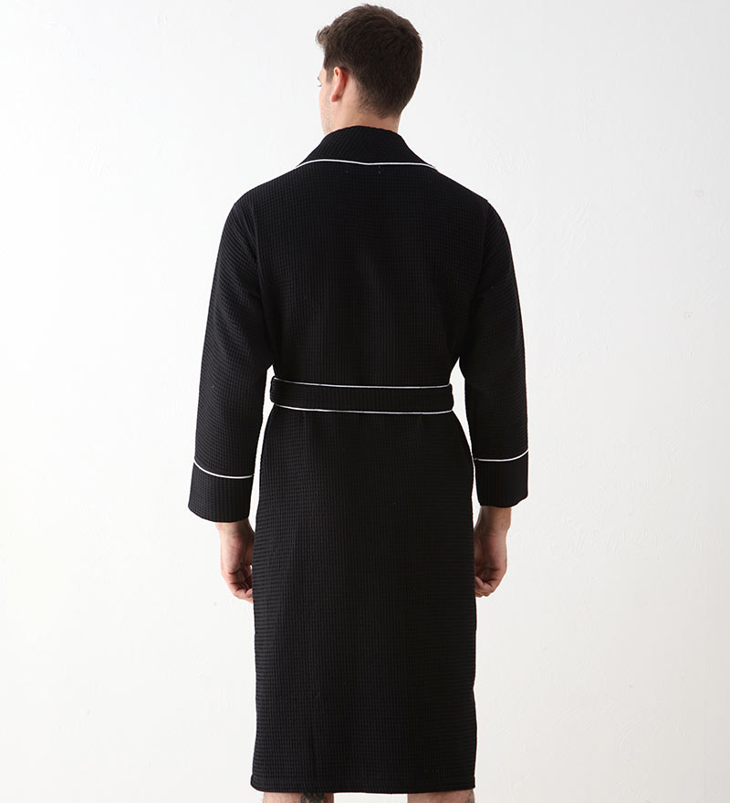 Men's Luxury Waffle Hotel Robe-3