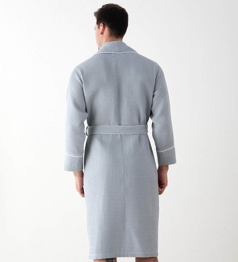 Men's Luxury Waffle Hotel Robe-5