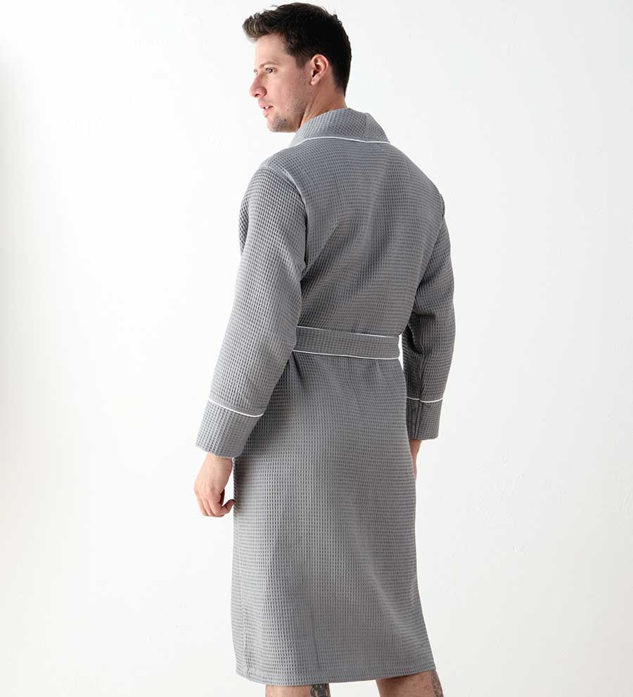 Men's Luxury Waffle Hotel Robe-9