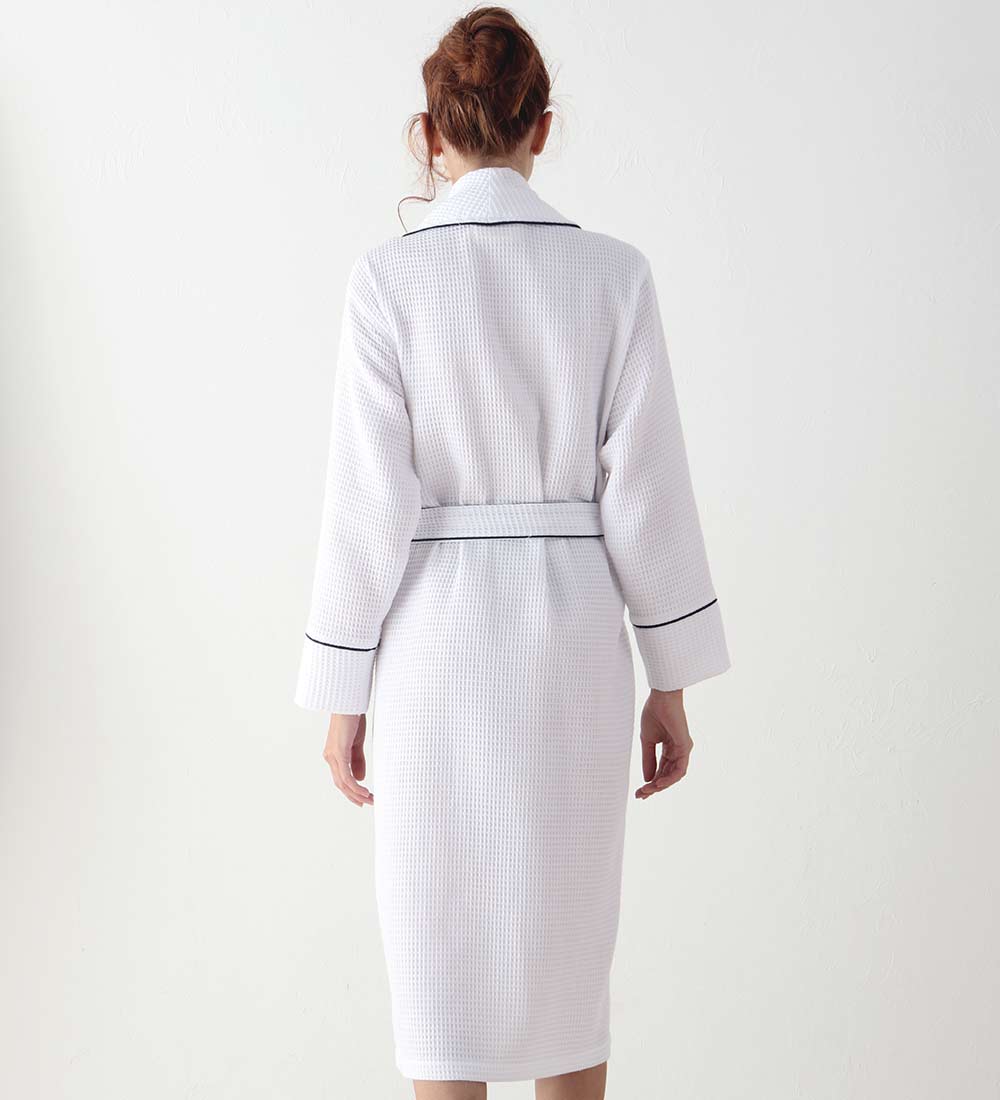 Women's Full Length Waffle Hotel Robe-8