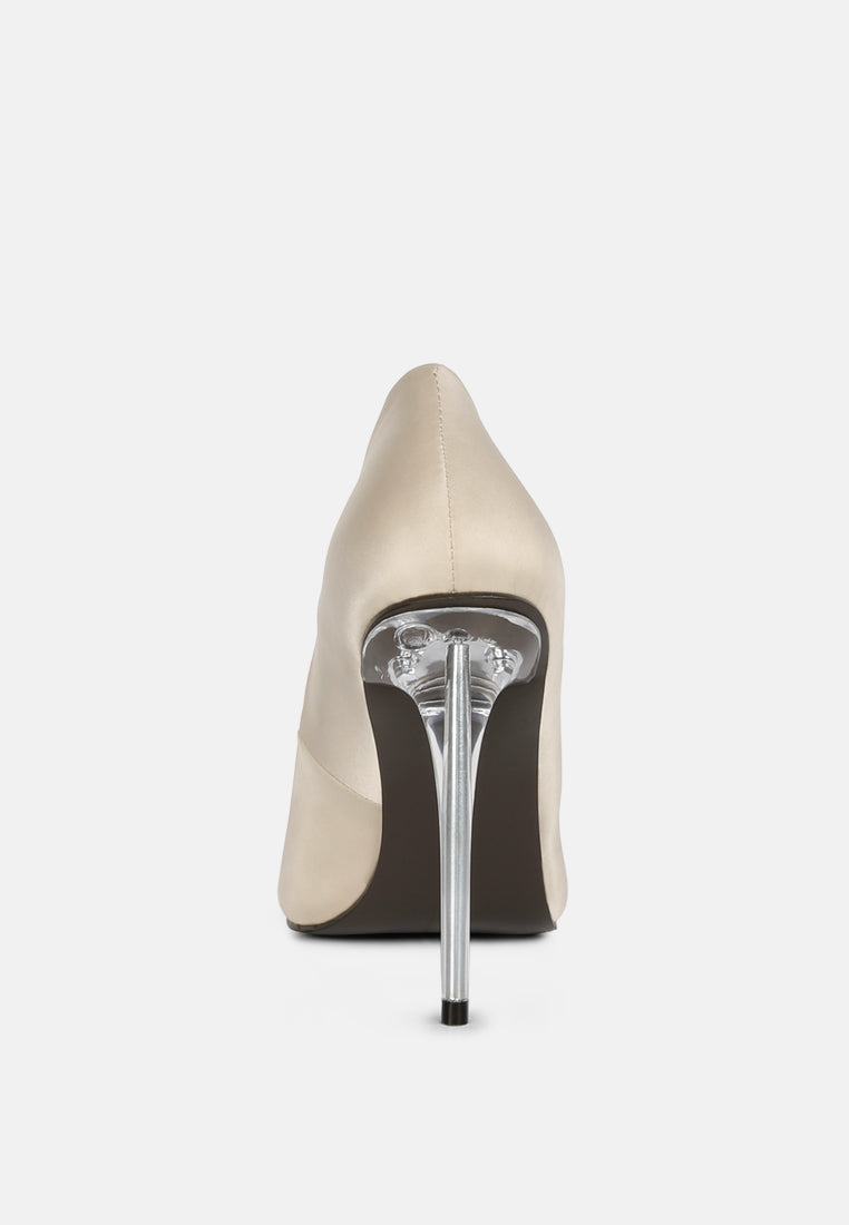 stakes clear high heel satin pump heels-4