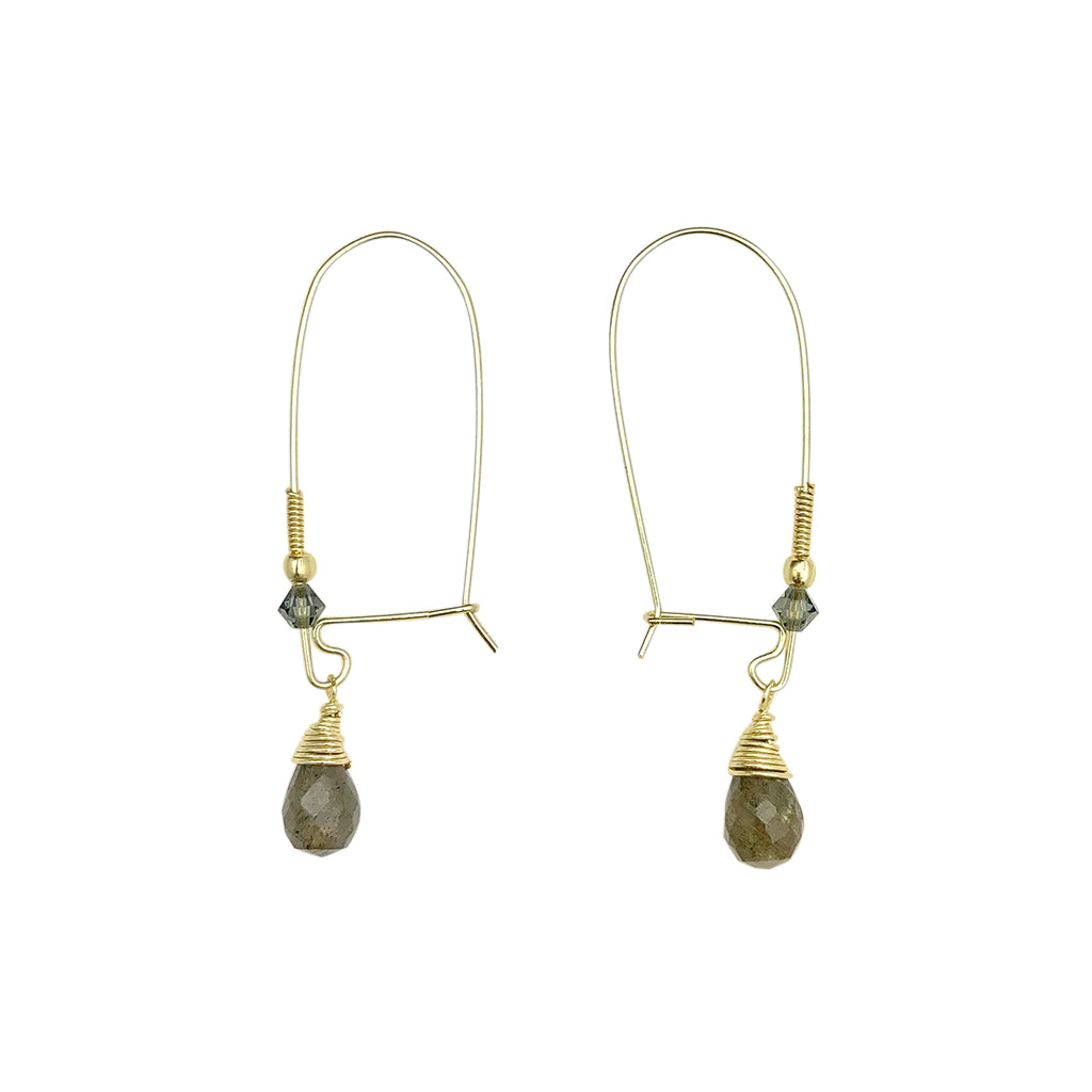 Labradorite Drop Earrings-0