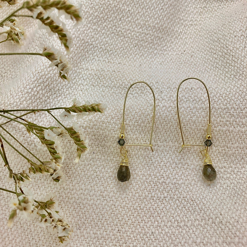 Labradorite Drop Earrings-2