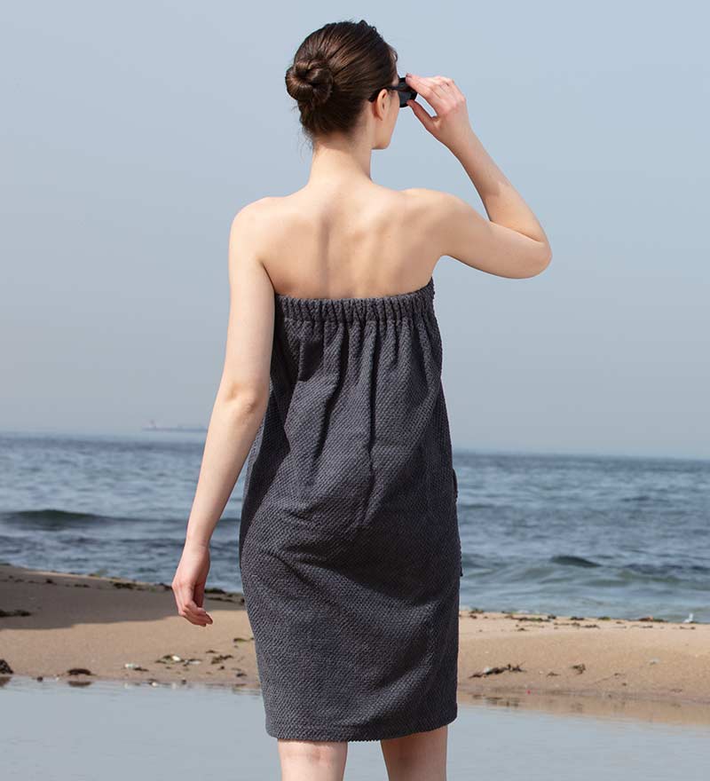 Women's Turkish Cotton Towel Wrap-7